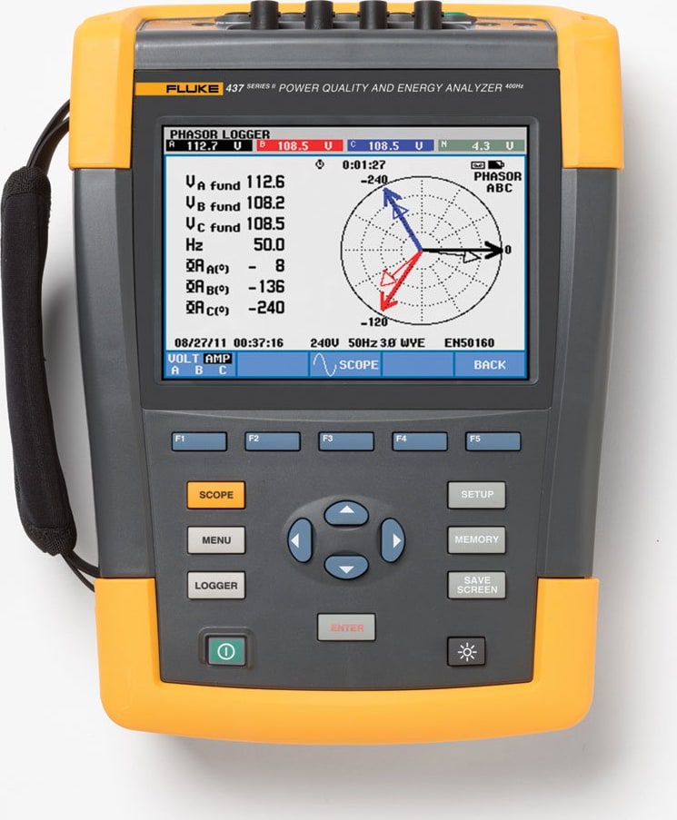 Fluke 437-II Power Quality& Energy Analyzer