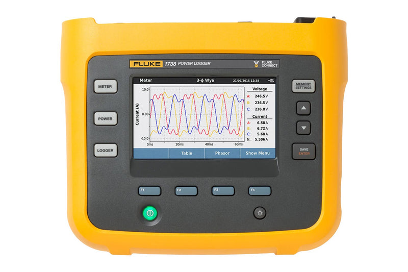 Fluke 1738/INTL 3-Phase Power Logger, international advanced version